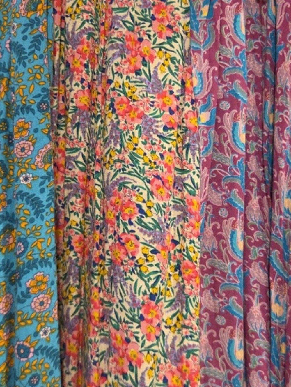 Natural Life Valentina Smocked Maxi Tank Dress, S, Mixed Floral, Patchwork, Boho - Picture 4 of 7